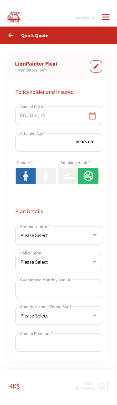 Genconnect mobile &mdash; Quick Quote