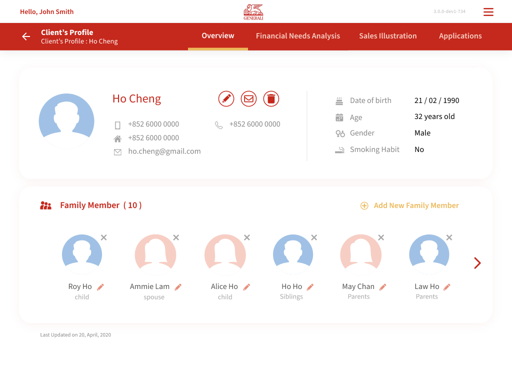 Genconnect &mdash; Client&rsquo;s Profile - Overview