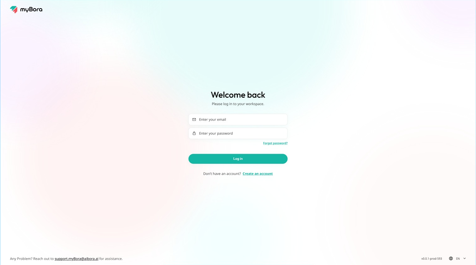myBora &mdash; Signup / Login